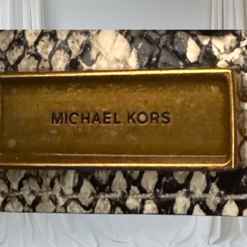 Snakeskin Patterned Michael Kors Crossbody - Picture 7 of 7